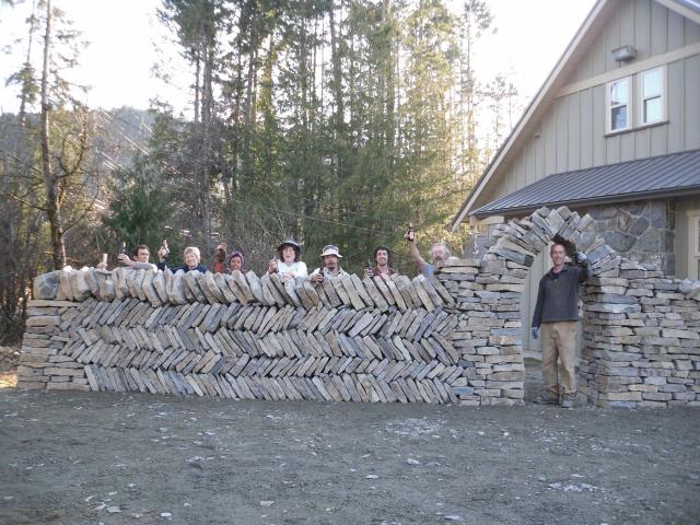 Finished Herringbone Wall DSWAC Workshop